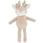 Bieco Kuscheltier Reh Ella mit Rassel | Baby Kuscheltier ab 0 Monate Stofftier Baby Plüschtie