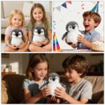 JcvPot Pinguin Kuscheltier, Weiches Stofftier Für Kinder Und Babys, Kuscheltier Pinguin Plüschtier üschtier – Bild 3