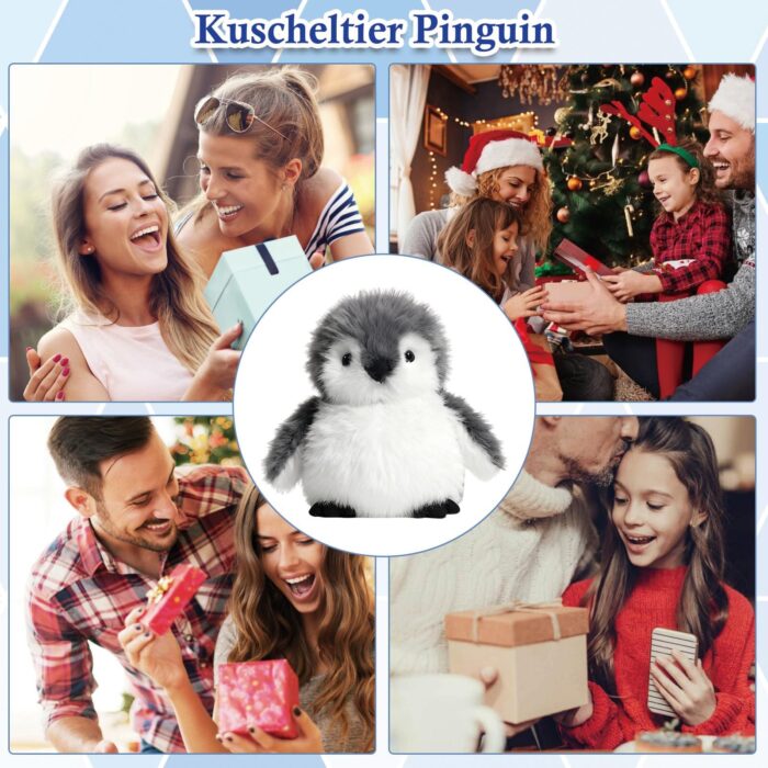 JcvPot Pinguin Kuscheltier, Weiches Stofftier Für Kinder Und Babys, Kuscheltier Pinguin Plüschtier üschtier – Bild 2